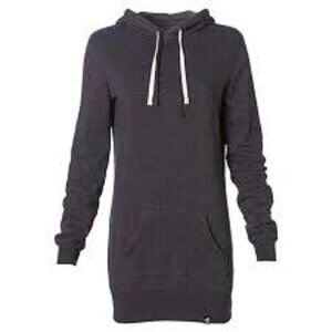 80Eighty Gray Fleece Lined Hooded Dress Women's size S / M - NWT's